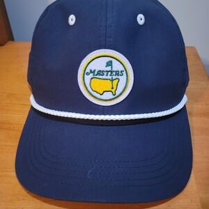 2026 Masters Navy Blue Rope Golf Hat Snap Back NWOT